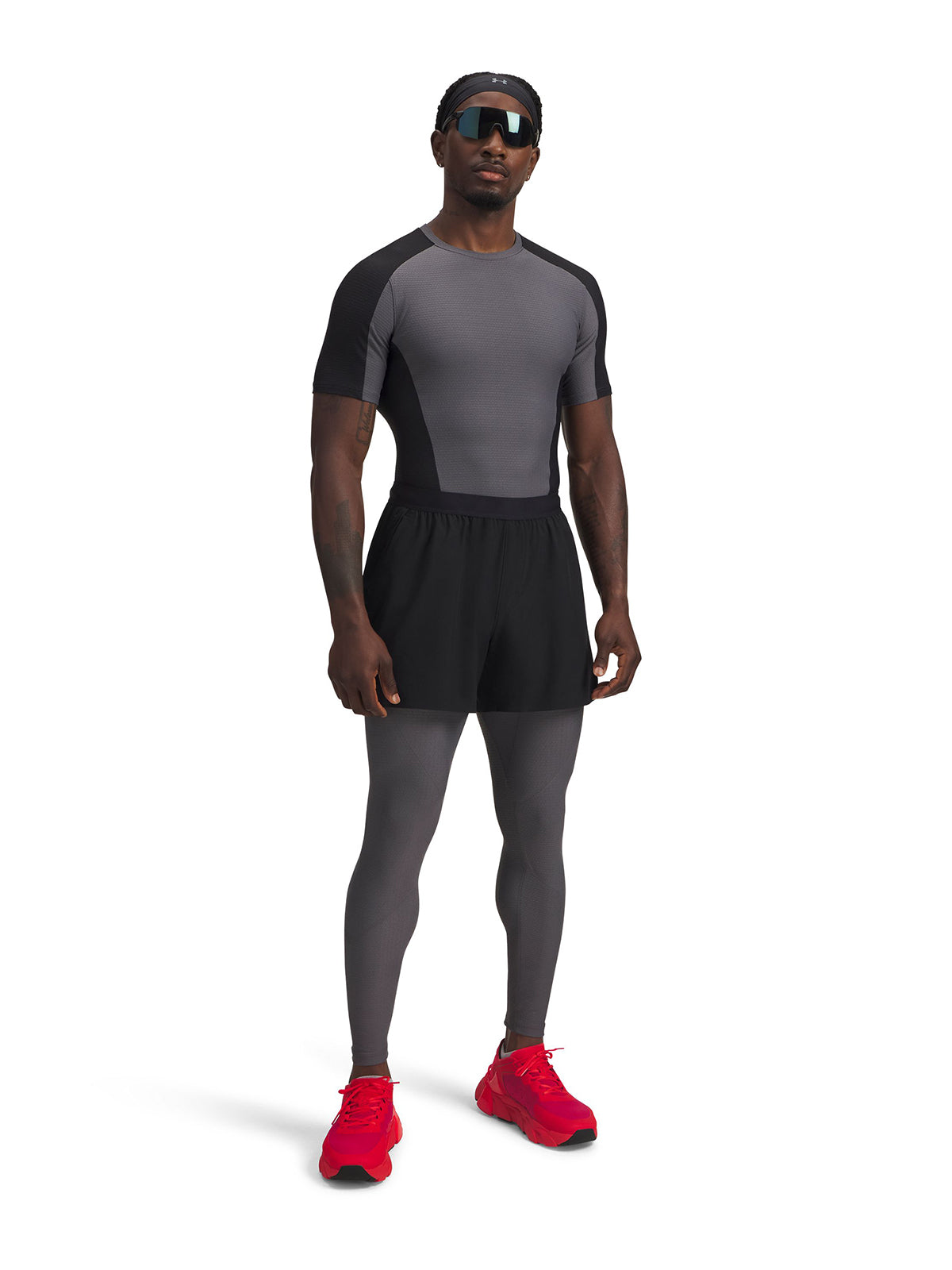 Polera manga corta de Entrenamiento para Hombre Halo Gris Under Armour