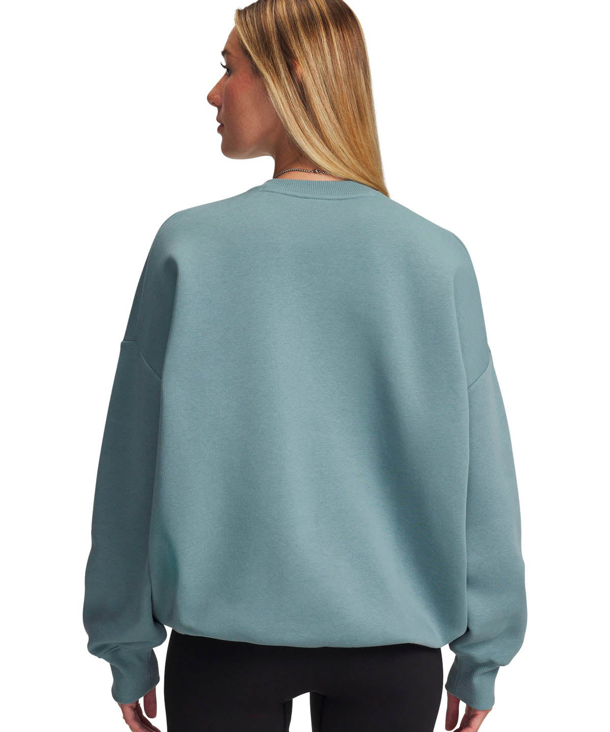 Polerón Lifestyle para mujer Rival Fleece Oversized Varsity Verde Under Armour