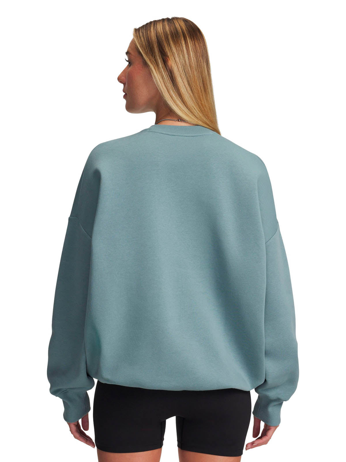 Polerón Lifestyle para mujer Rival Fleece Oversized Varsity Verde Under Armour