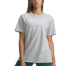 UA Rival Oversized Campus Polera Manga Corta gris para mujer