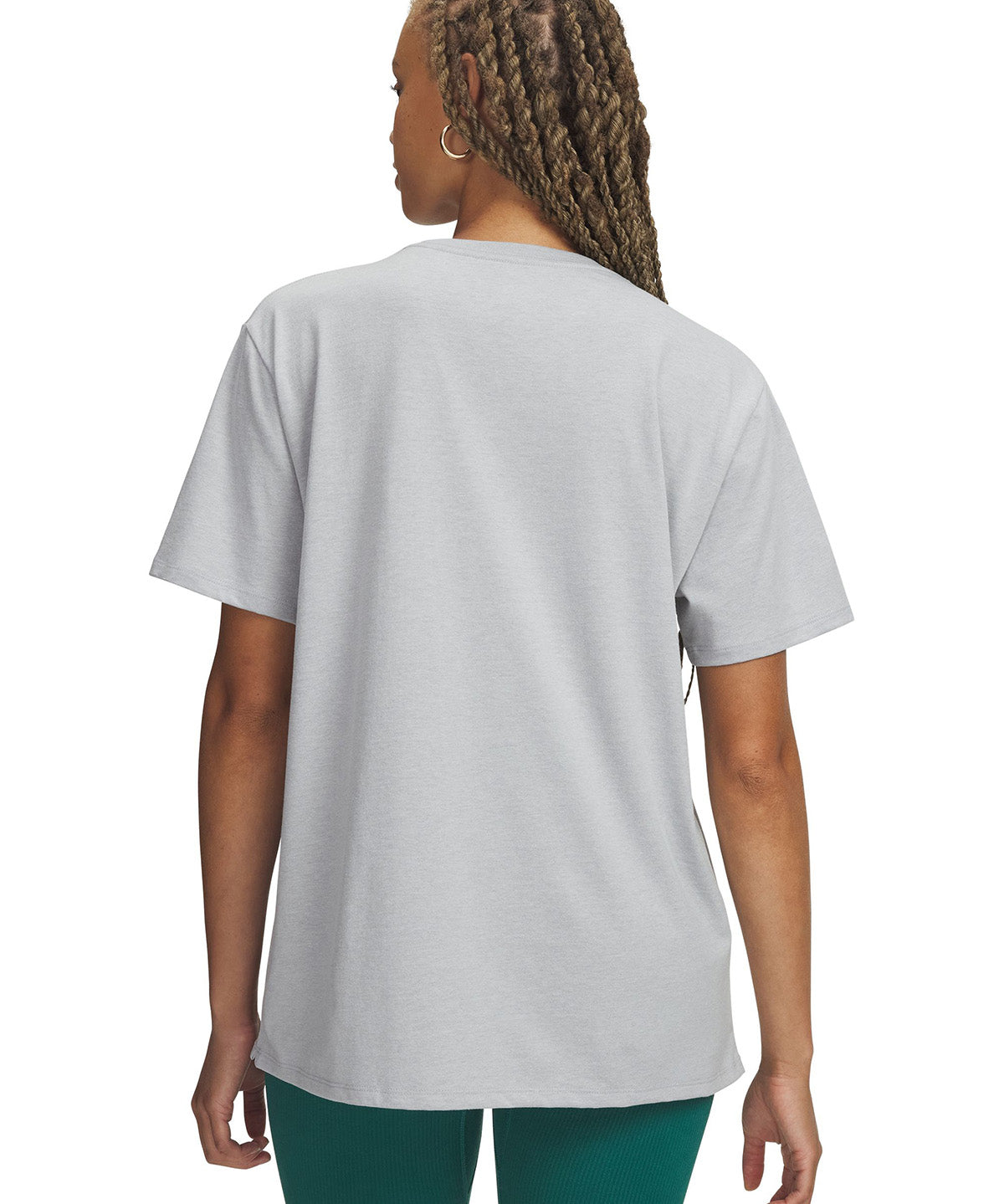 UA Rival Oversized Campus Polera Manga Corta gris para mujer