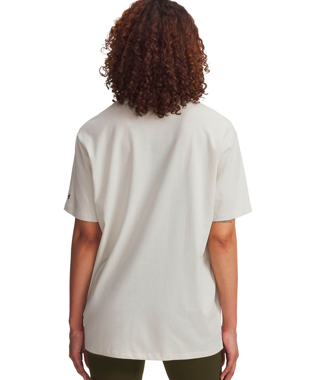 Polera manga corta Lifetsyle para mujer Rival Oversized Campus blanco Under Armour