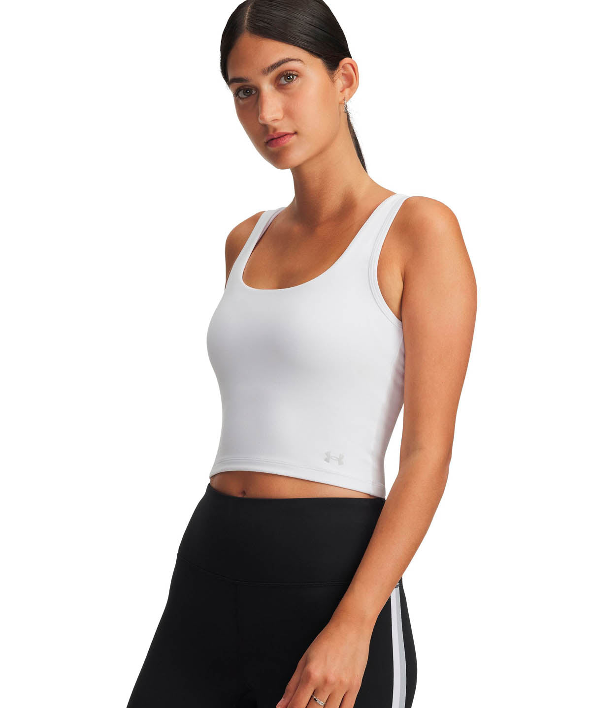 Polera sin manga de entrenamiento para mujer Motion blanco Under Armour