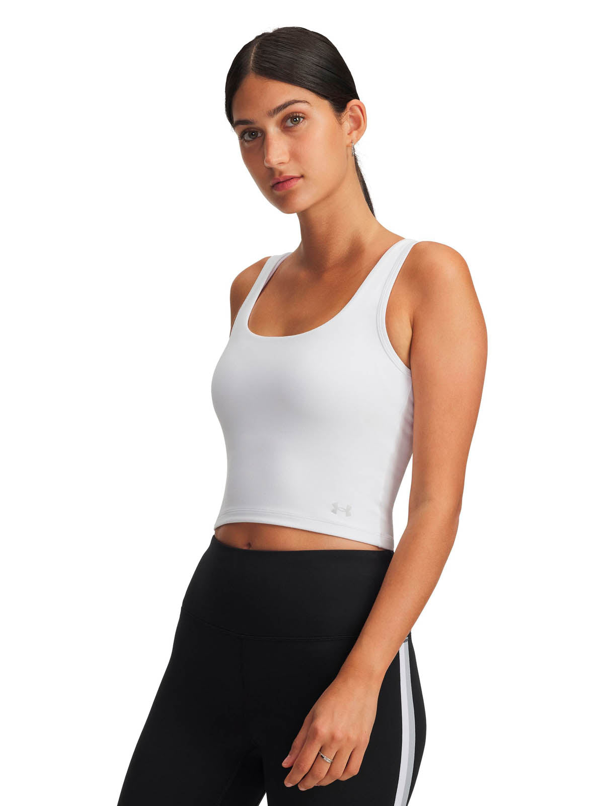 Polera sin manga de entrenamiento para mujer Motion blanco Under Armour