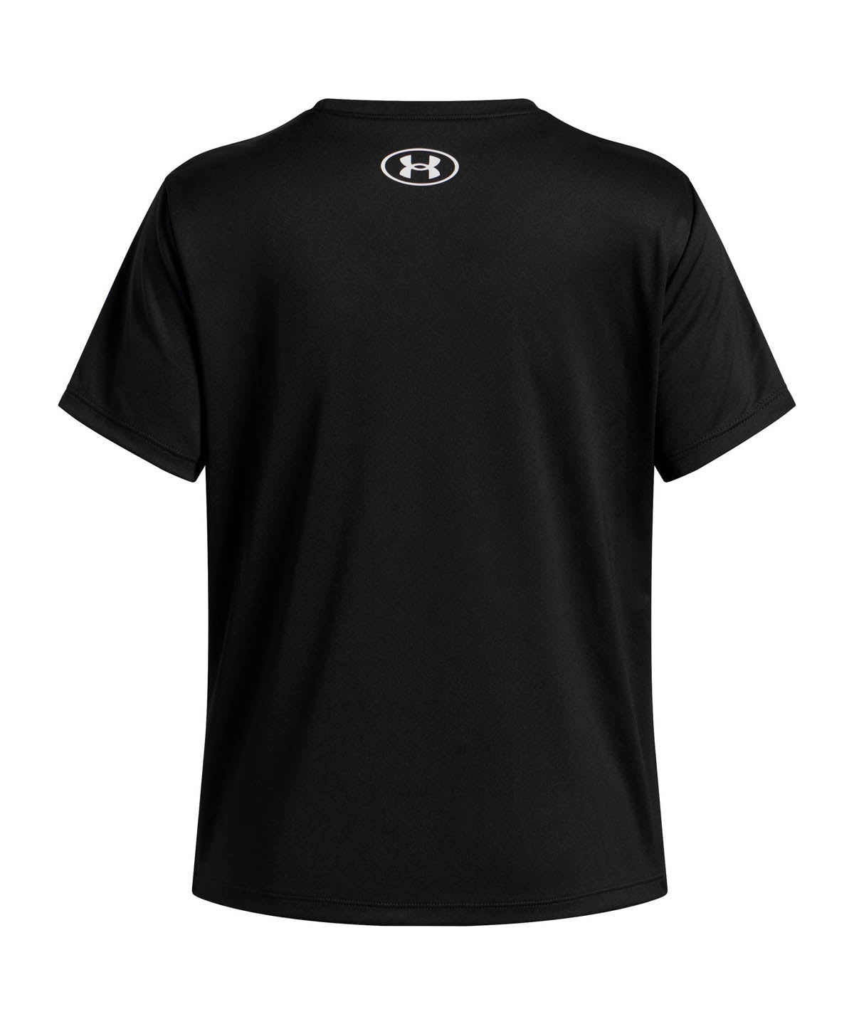 Polera manga corta de entrenamiento para niña Tech Varsity Graphic Negra Under Armour