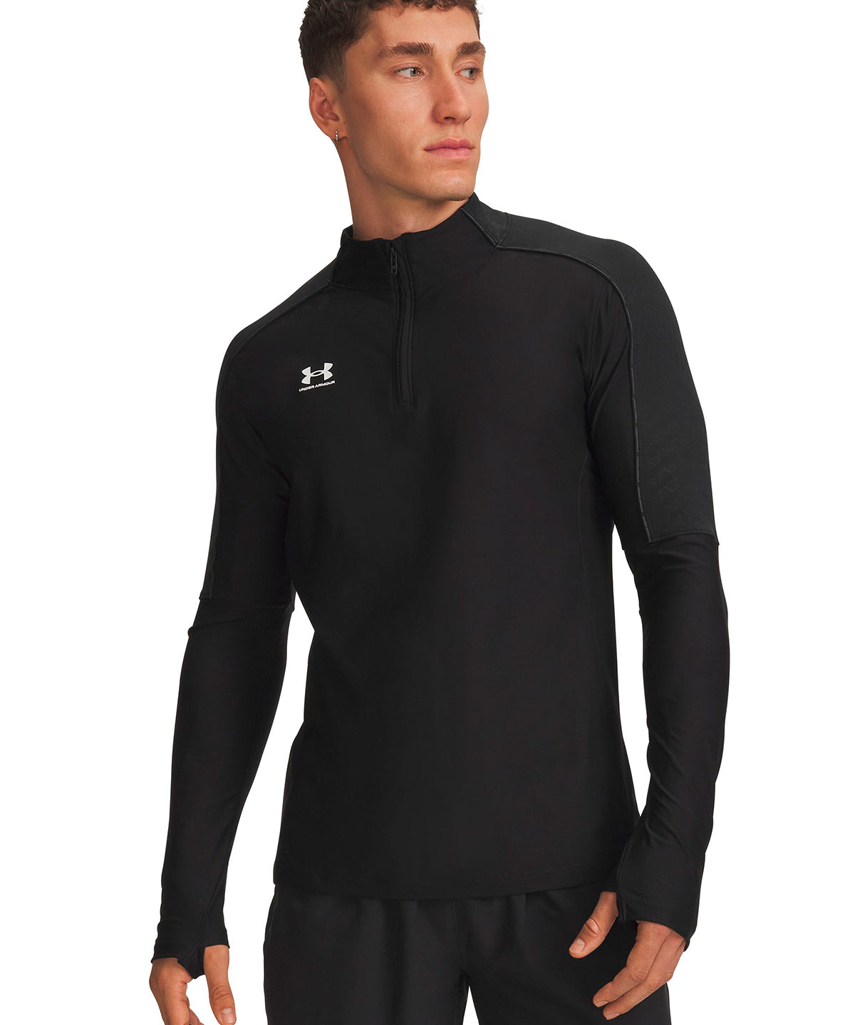 Polera manga larga UA Challenger Pro negro para hombre