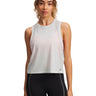 Polera sin mangas de entrenamiento para mujer Halo Vent gris Under Armour