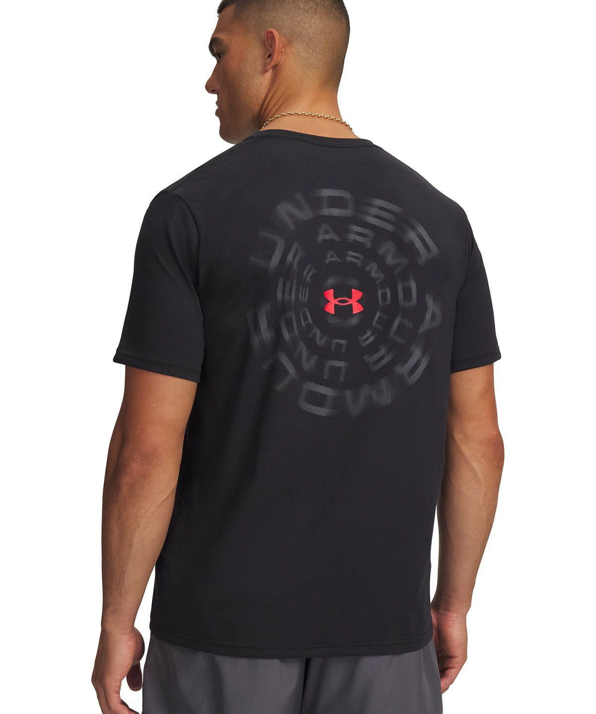 UA Blur Wordmark SS Polera Manga Corta negro para hombre