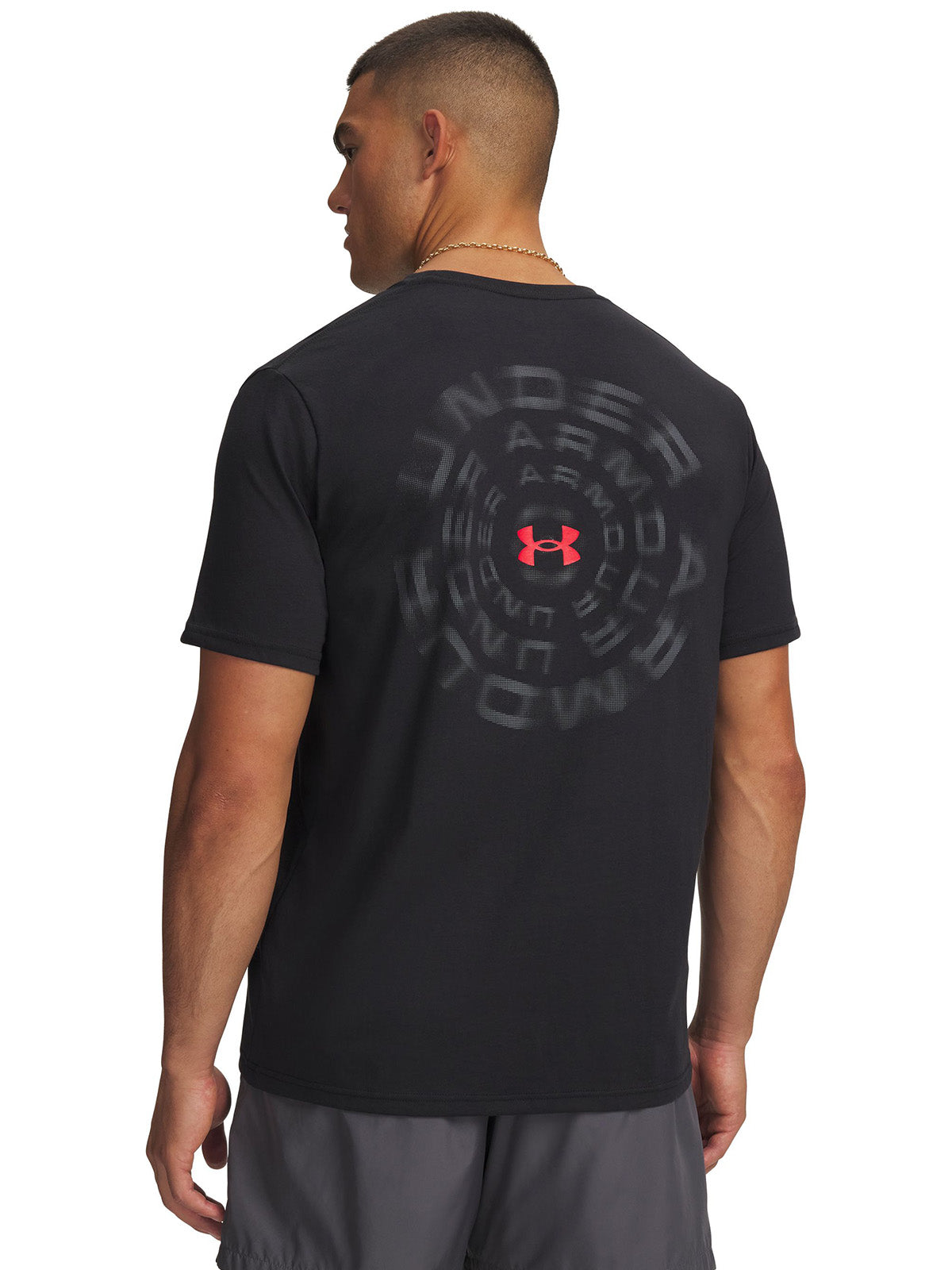 UA Blur Wordmark SS Polera Manga Corta negro para hombre
