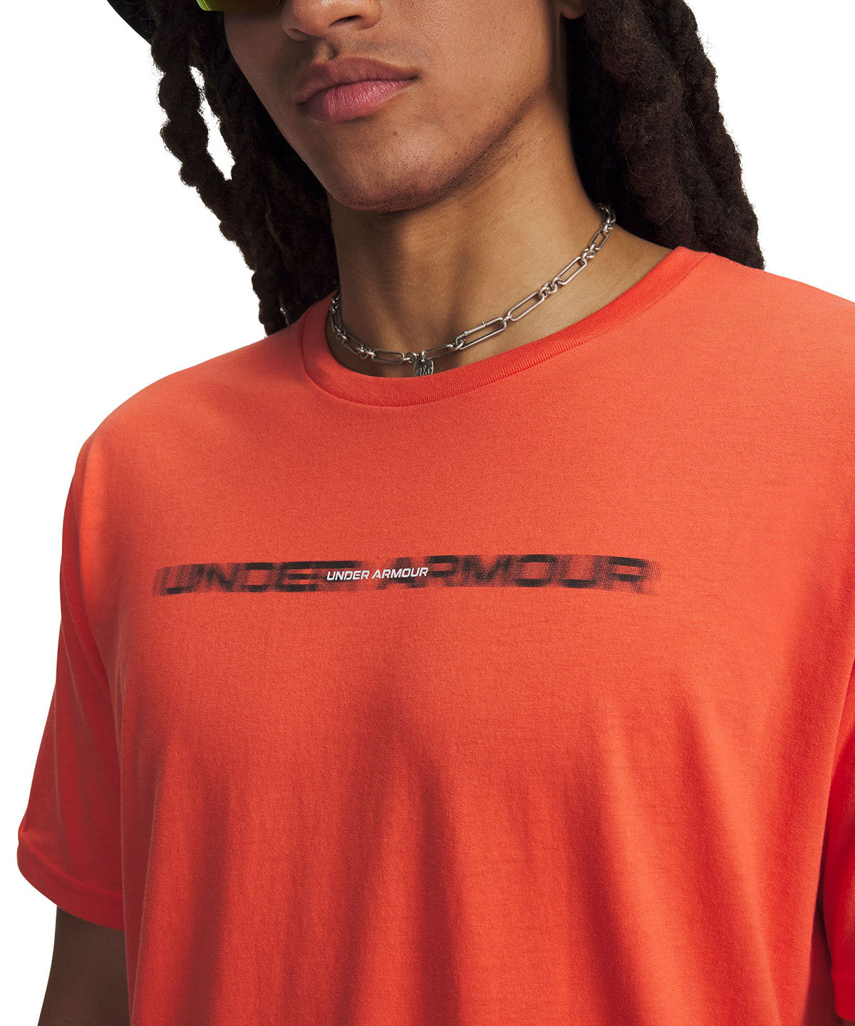 UA Blur Wordmark SS Polera Manga Corta rojo para hombre