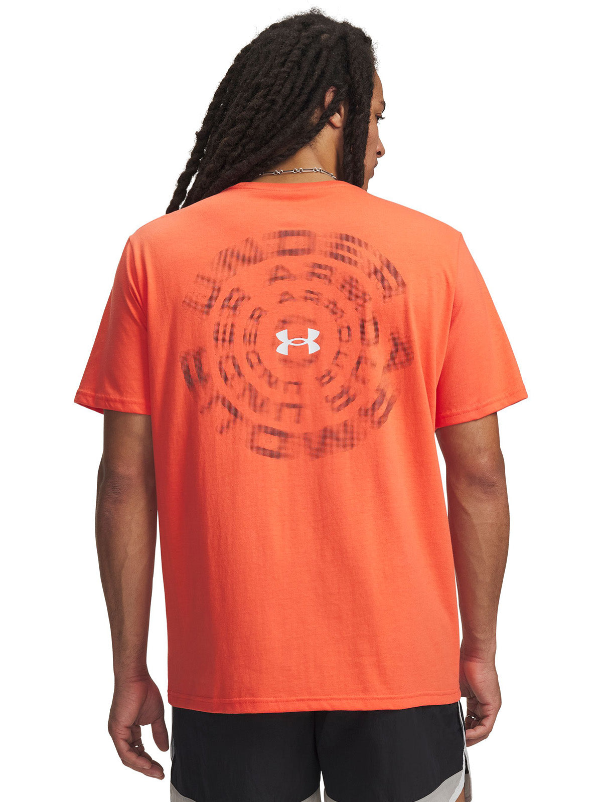 UA Blur Wordmark SS Polera Manga Corta rojo para hombre