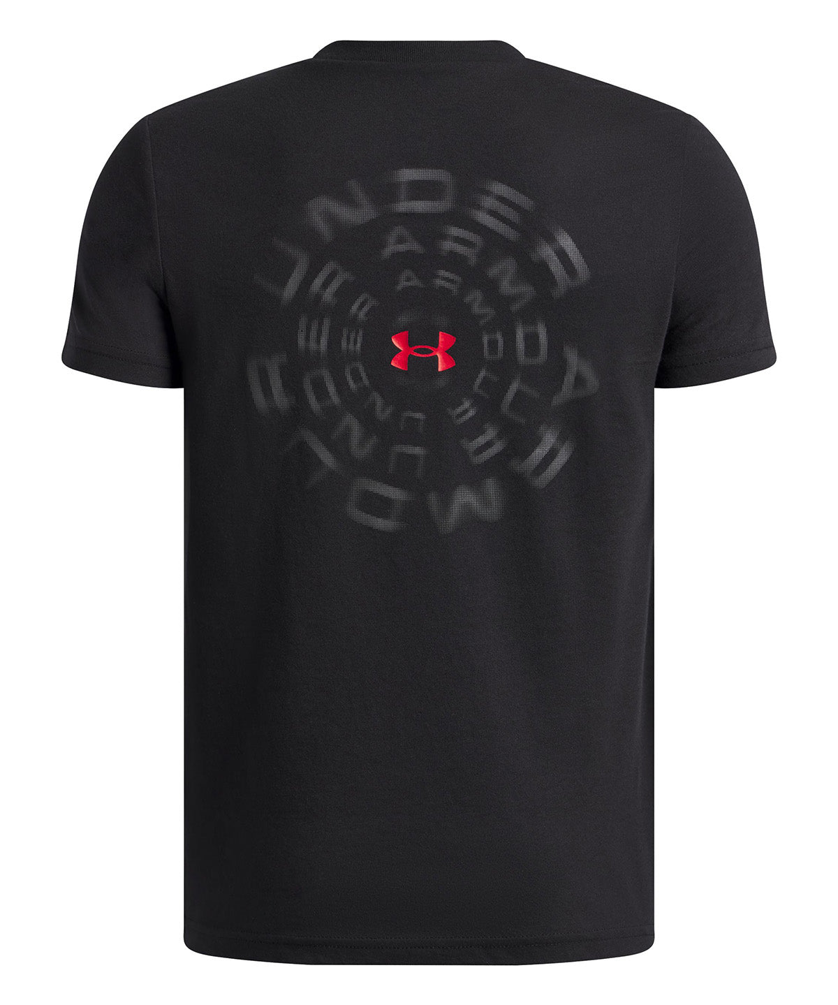 UA B Wordmark Blur SS Polera Manga Corta negro para niño
