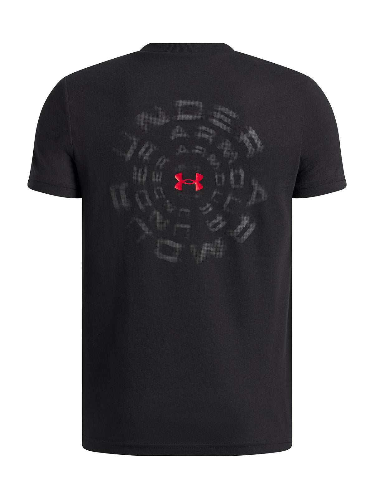 UA B Wordmark Blur SS Polera Manga Corta negro para niño