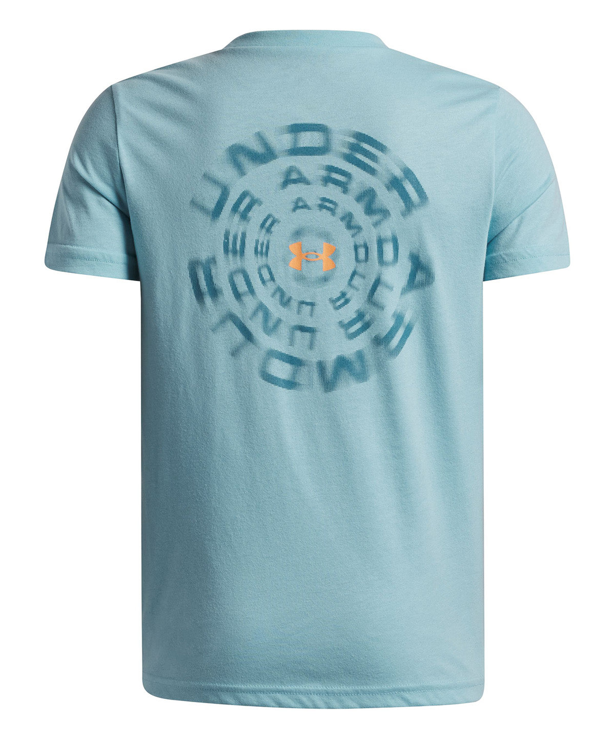 UA B Wordmark Blur SS Polera Manga Corta azul para niño