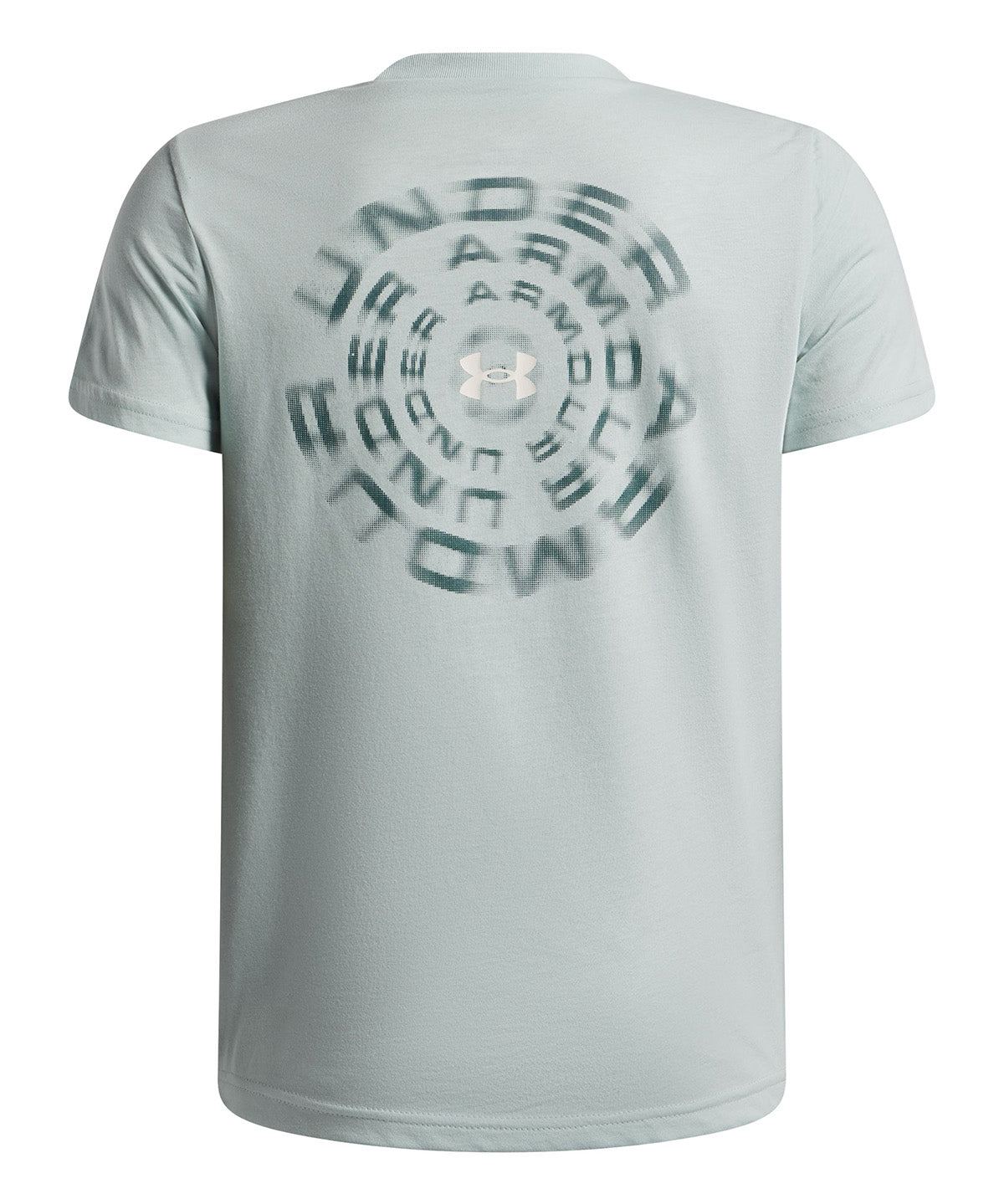 UA B Wordmark Blur SS Polera Manga Corta azul para niño