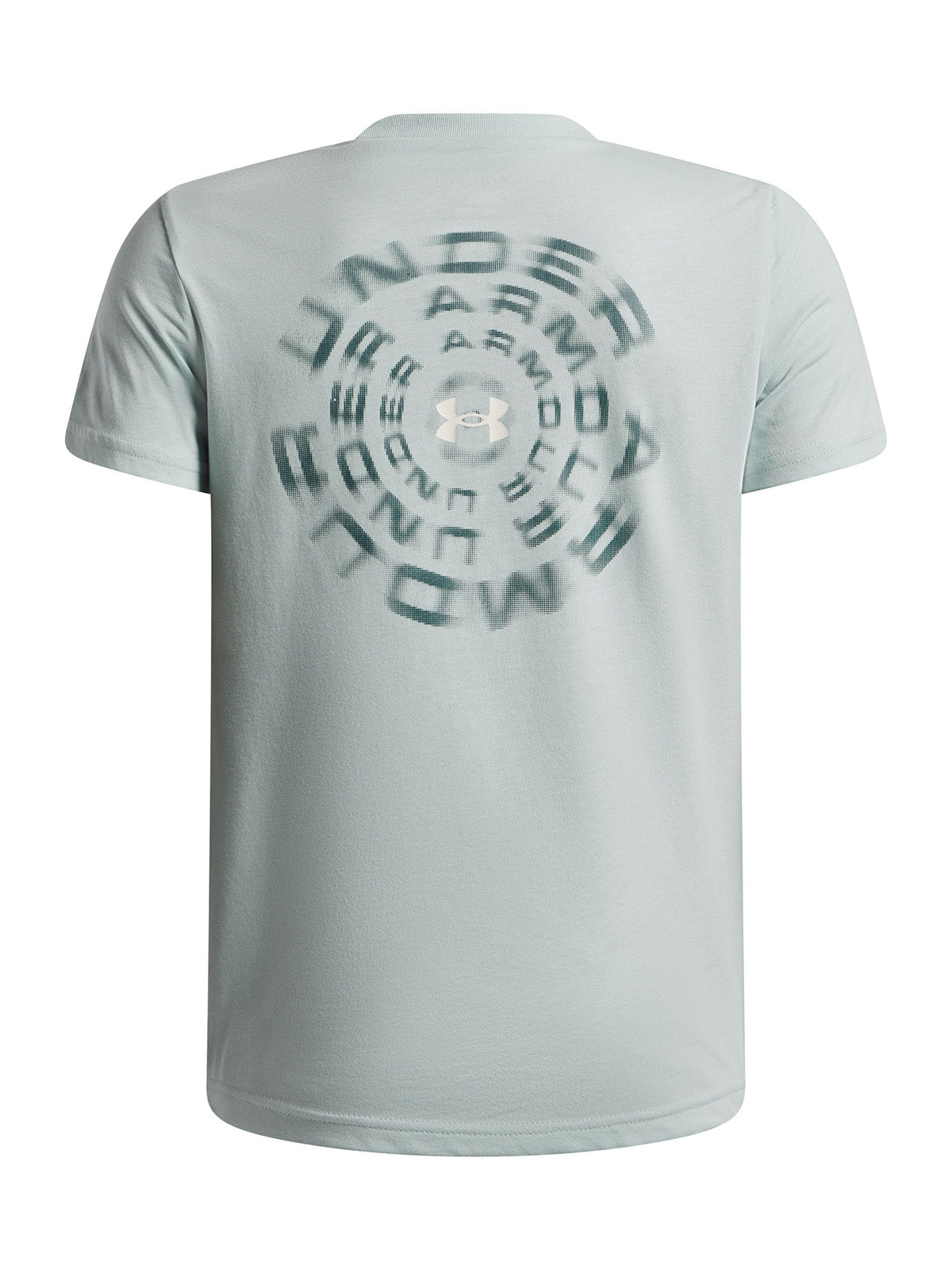 UA B Wordmark Blur SS Polera Manga Corta azul para niño