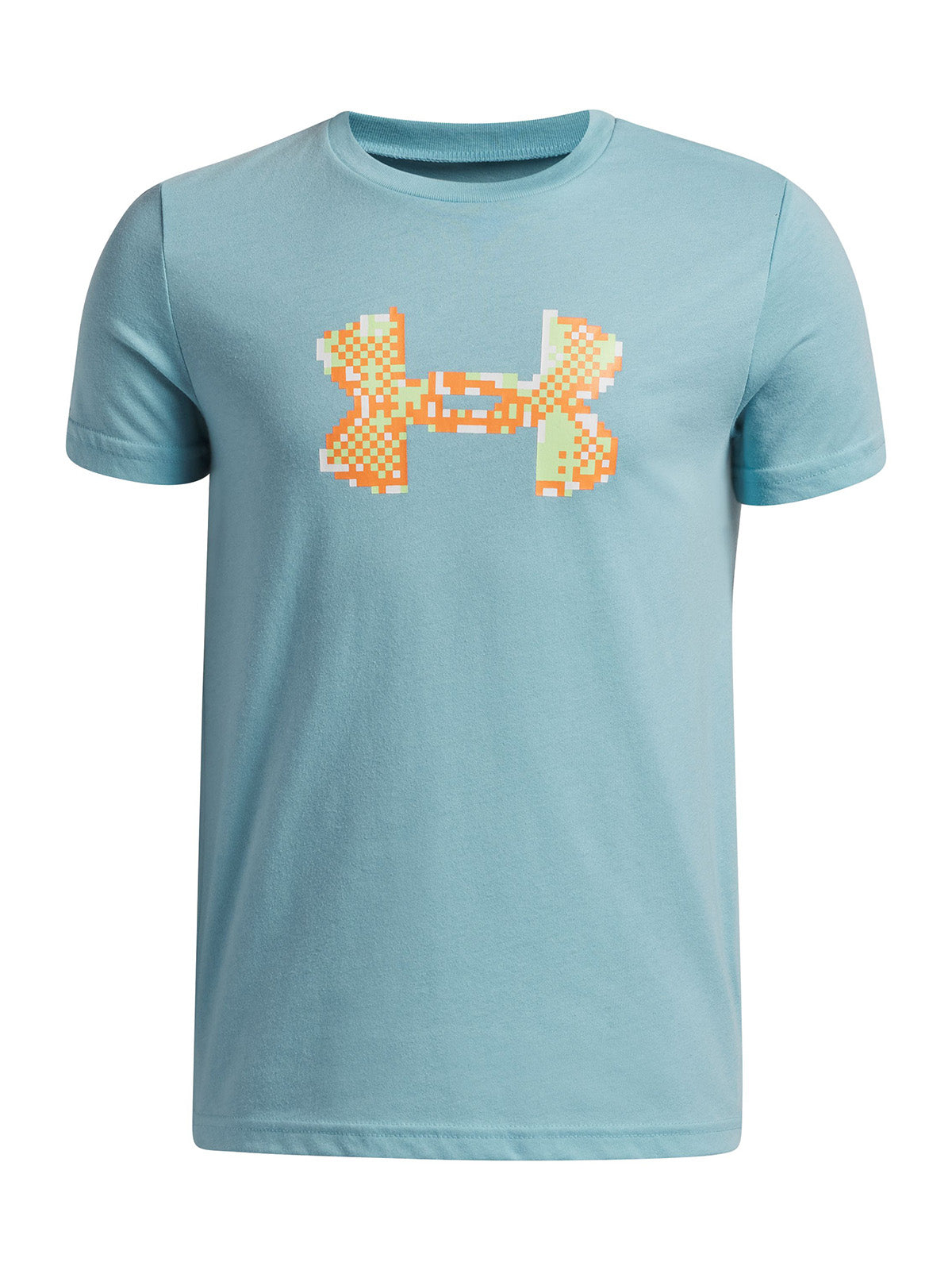 UA B Pixel Logo Polera Manga Corta azul para niño