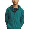 UA Rival Lightweight Full Zip Poleron verde para hombre
