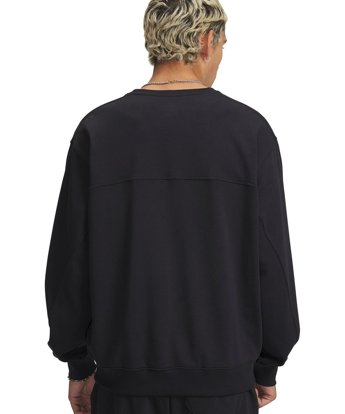 UA Rival Lightweight Crew Poleron negro para hombre