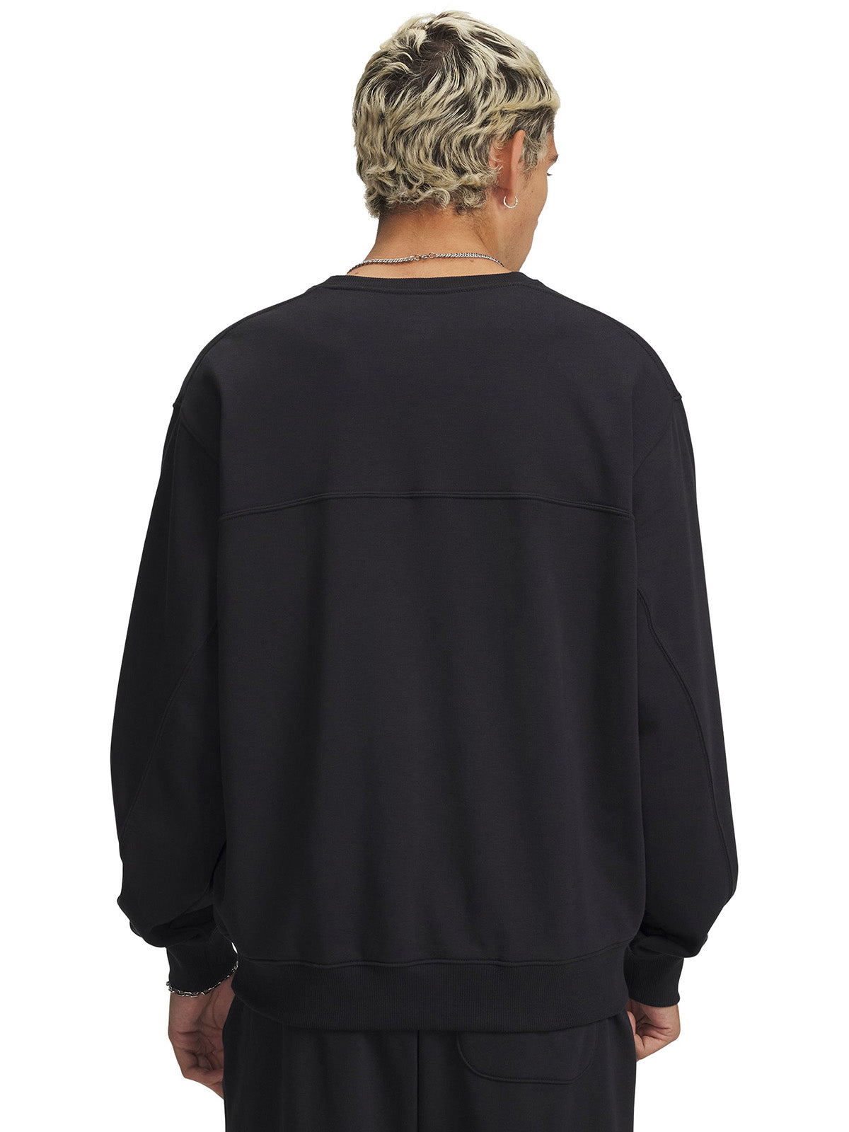 UA Rival Lightweight Crew Poleron negro para hombre