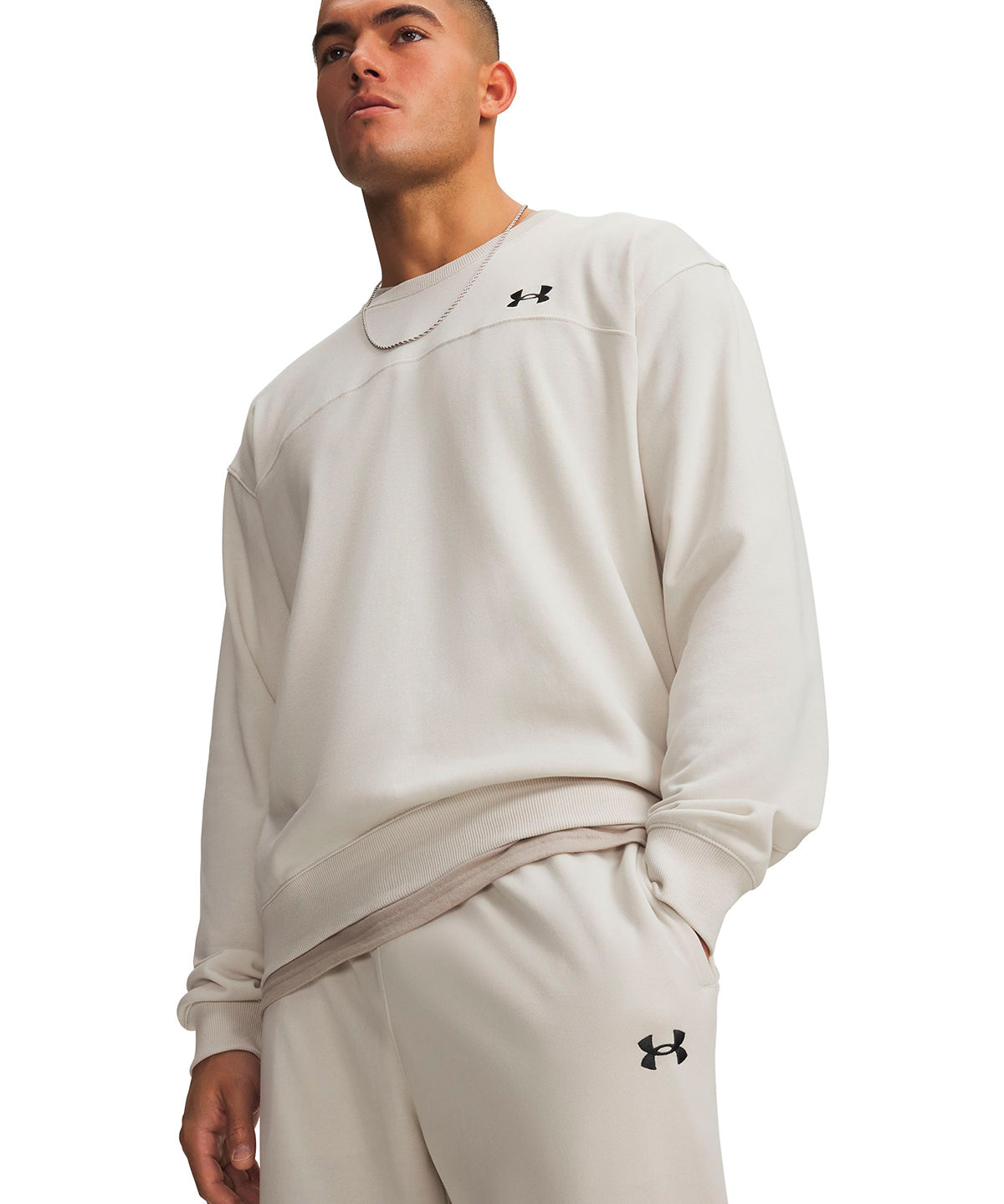 Poleron UA Rival Lightweight blanco para hombre