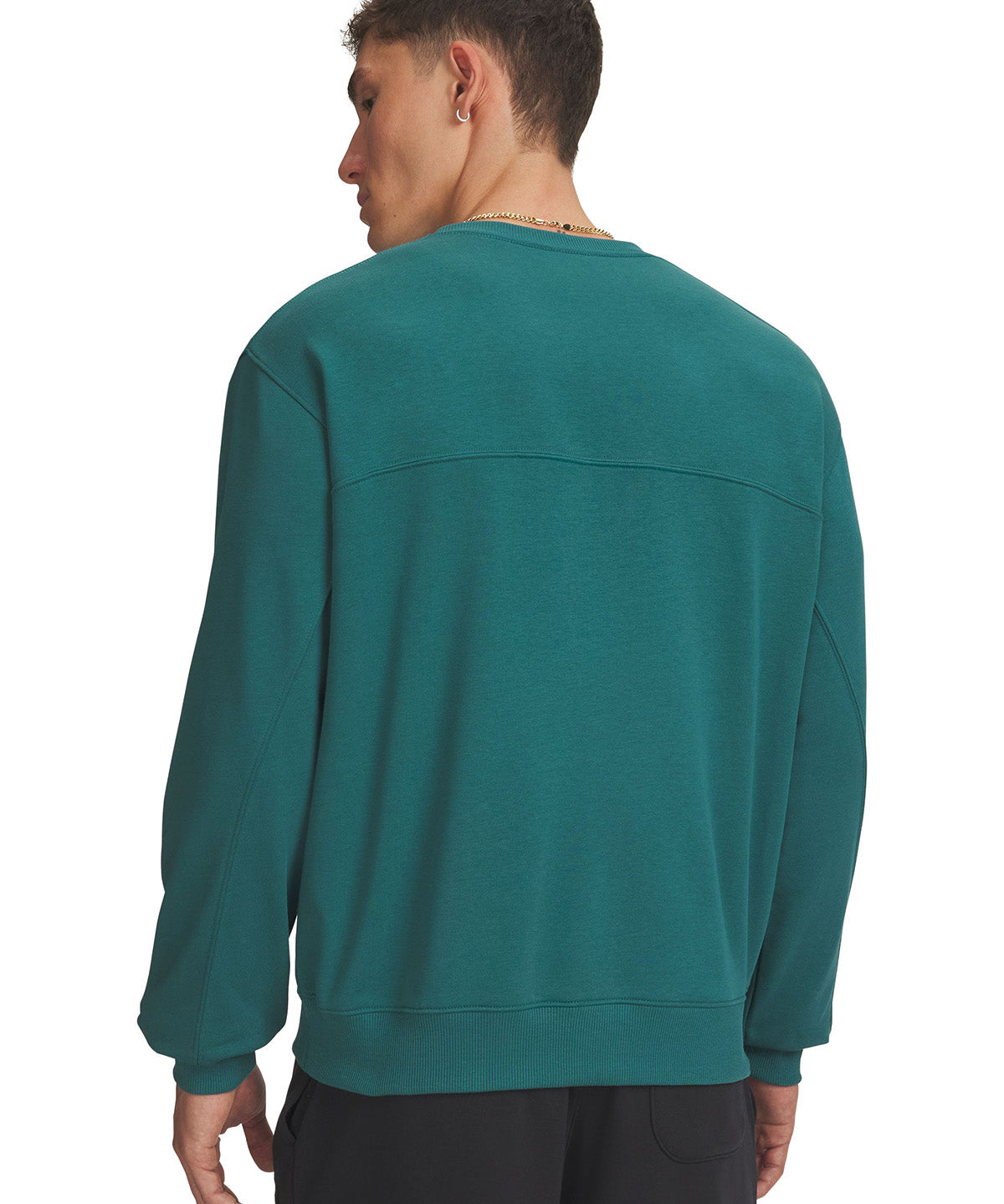 UA Rival Lightweight Crew Poleron verde para hombre
