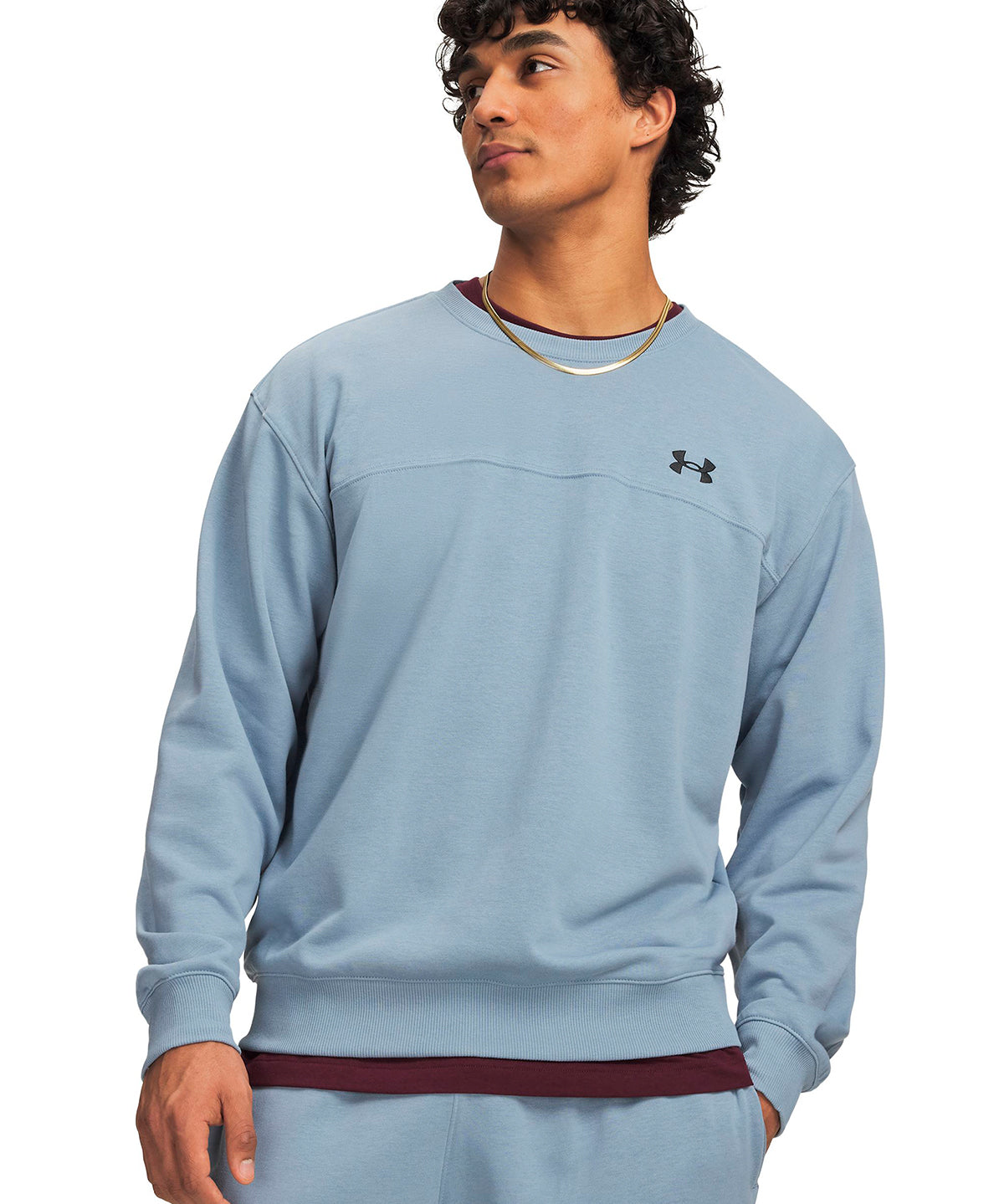 Poleron UA Rival Lightweight azul para hombre