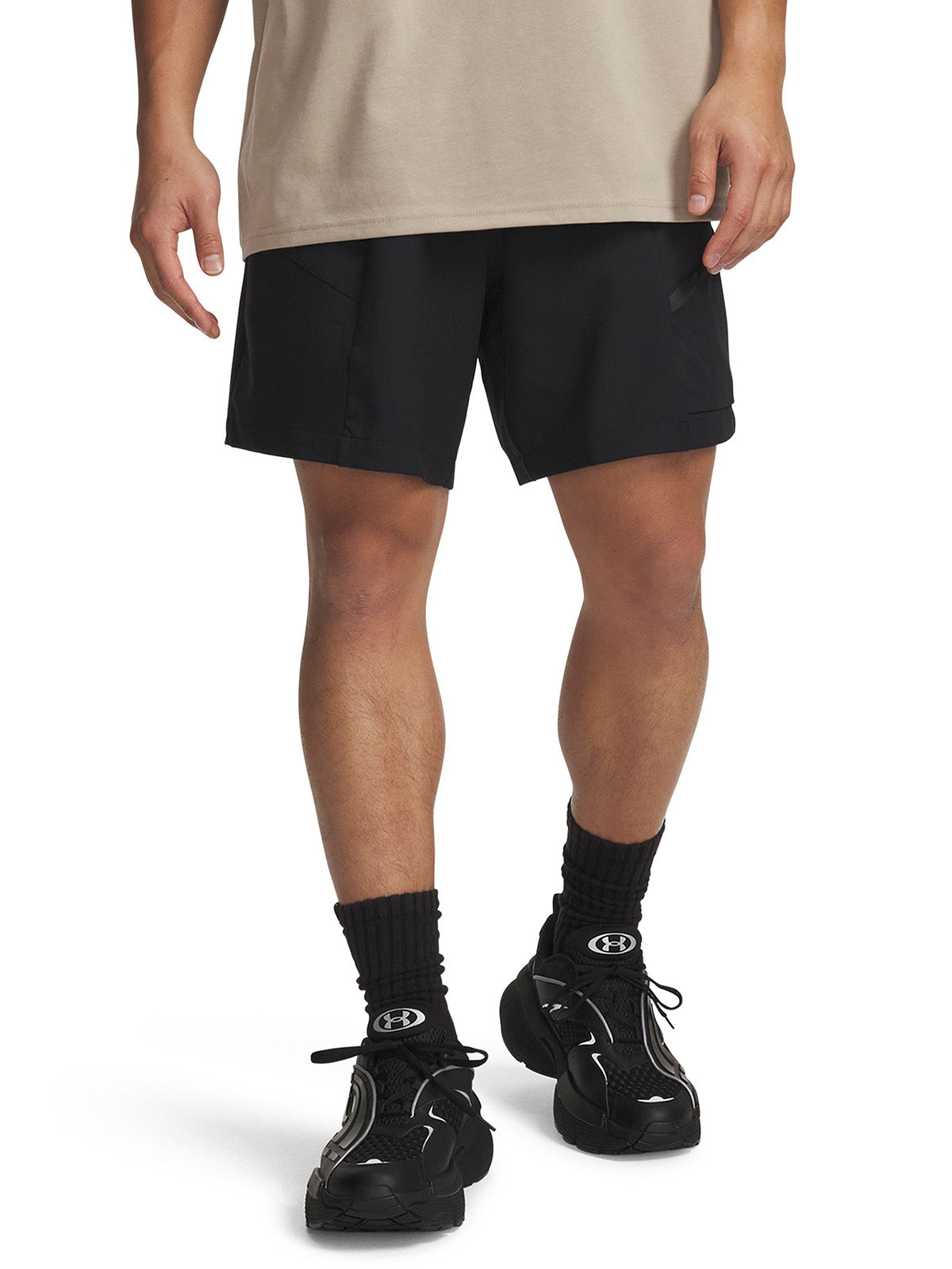 UA Unstoppable Woven Short negro para hombre