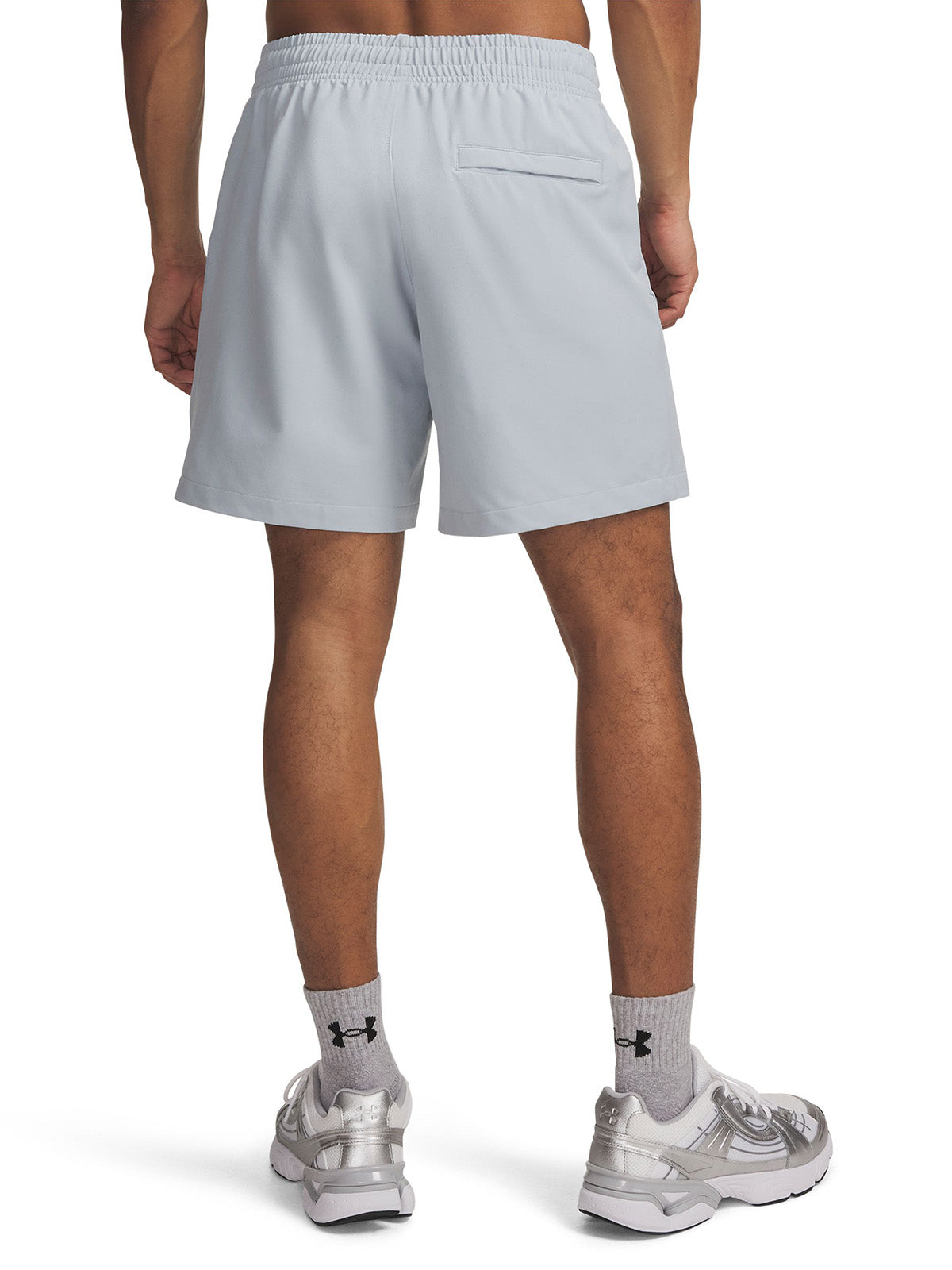 Short UA Unstoppable Woven gris para hombre