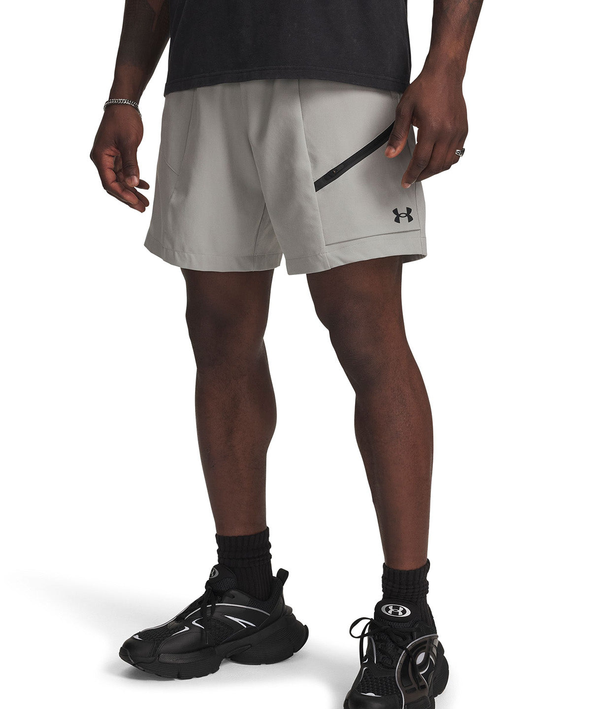 UA Unstoppable Woven Short gris para hombre