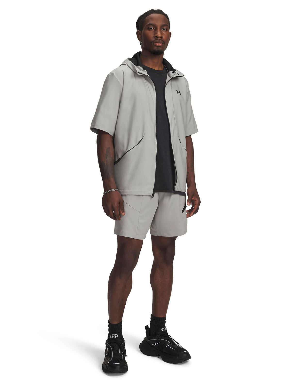 UA Unstoppable Woven Short gris para hombre