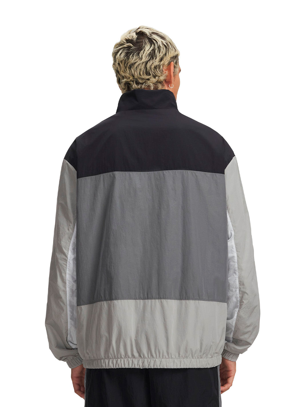 UA Icon Woven Track Full Zip negro para hombre