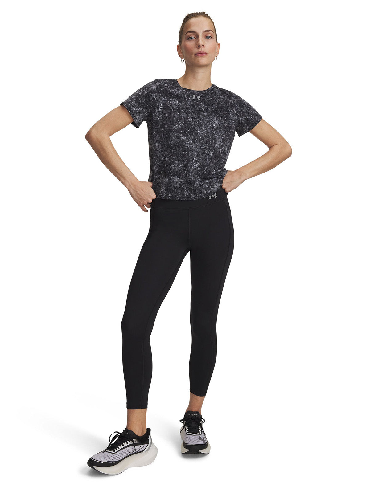 UA Velociti Ankle Tights Calza negro para mujer