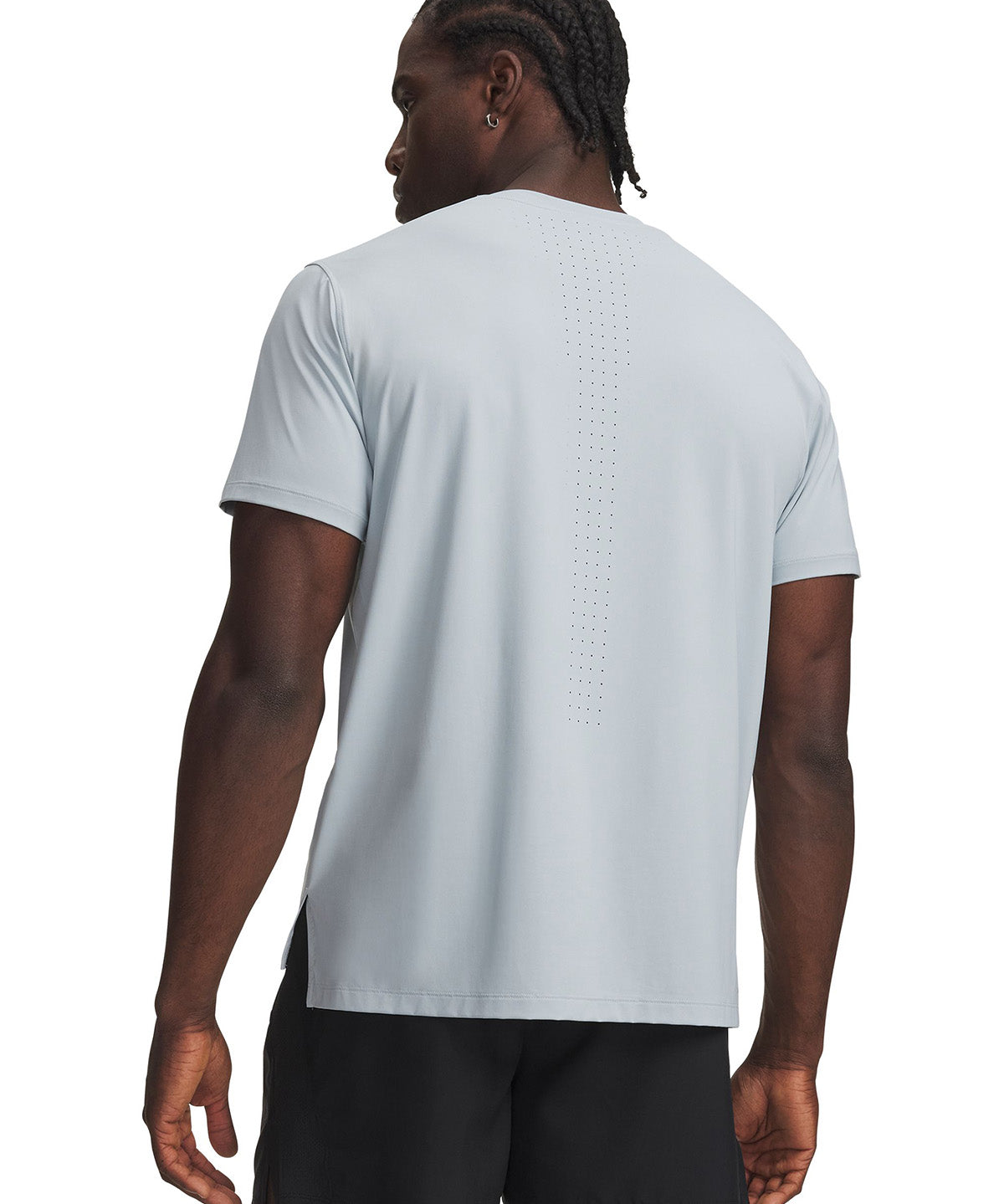 Polera manga corta UA Velociti Pro gris para hombre
