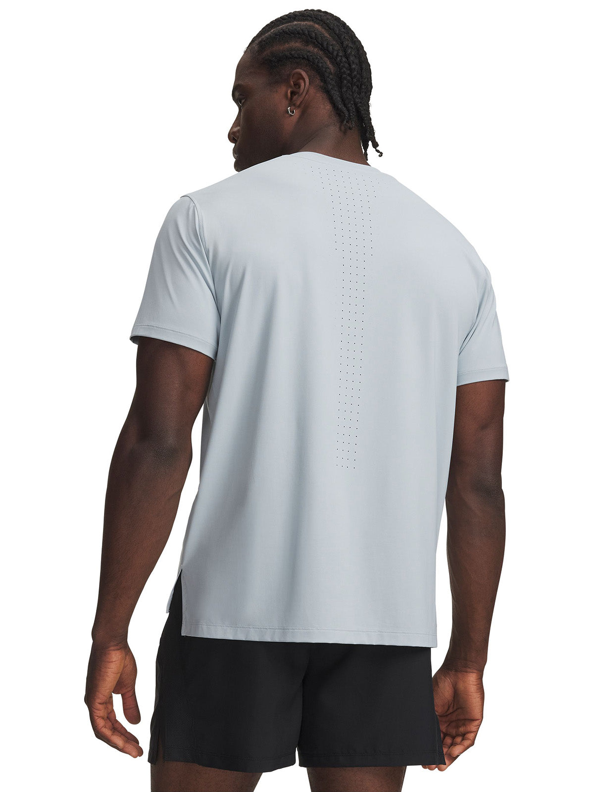 Polera manga corta UA Velociti Pro gris para hombre