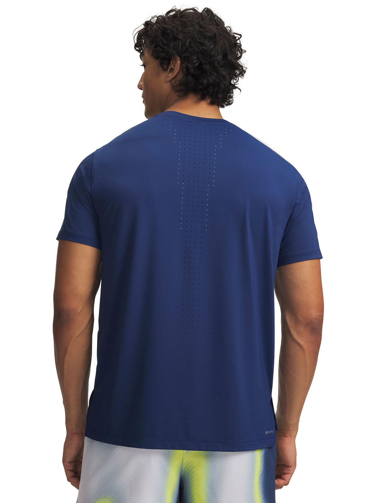 Polera manga corta UA Velociti Pro azul marino para hombre
