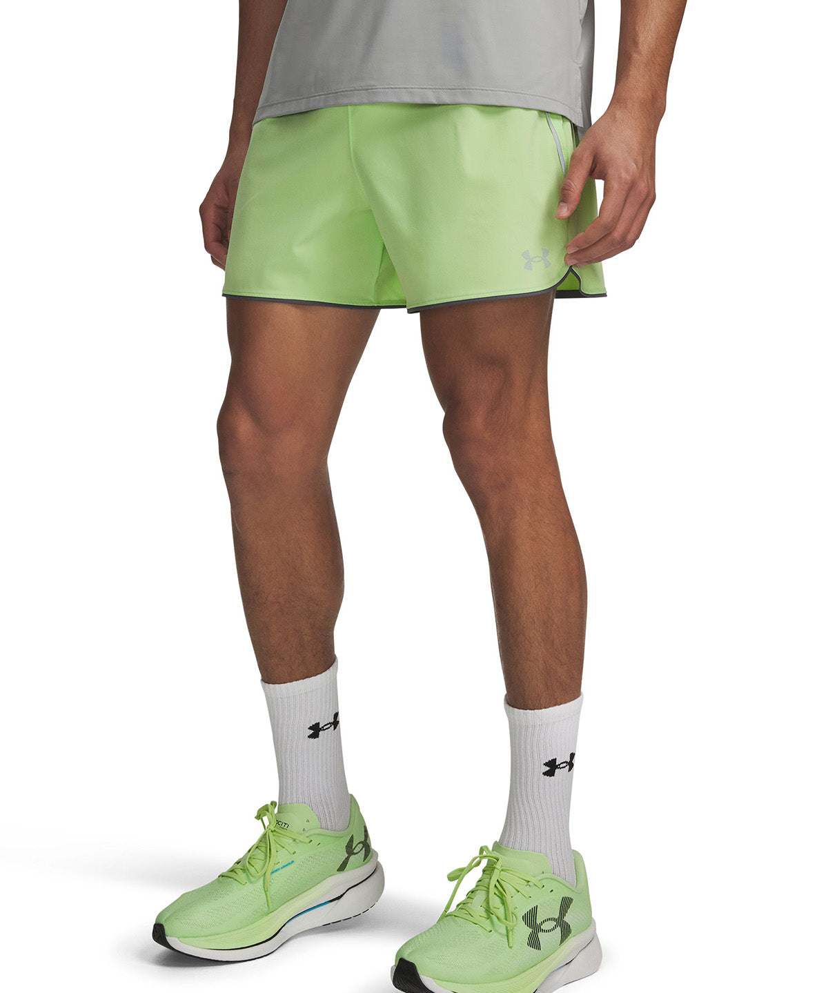 UA Velociti Pro 5" Short verde para hombre