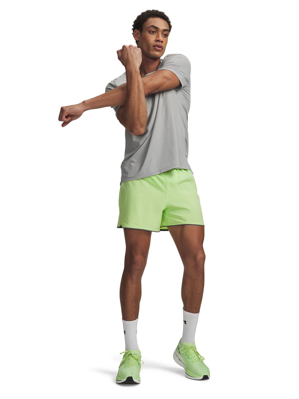 UA Velociti Pro 5" Short verde para hombre