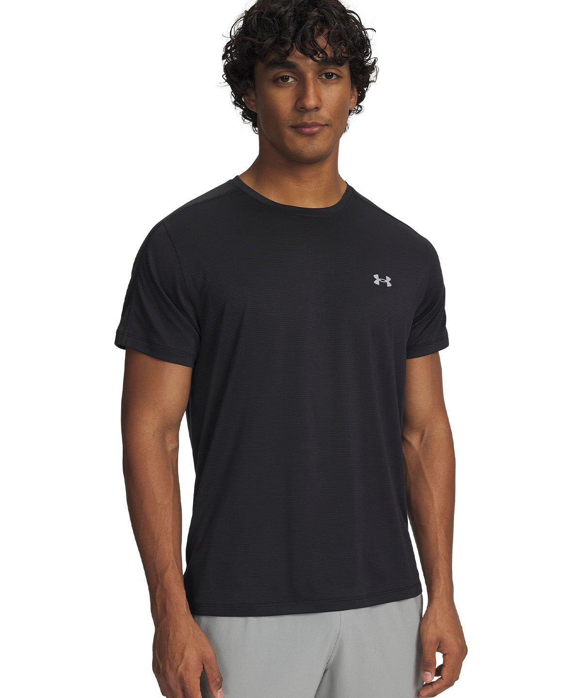 UA Velociti Reflectante SS Polera Manga Corta negro para hombre