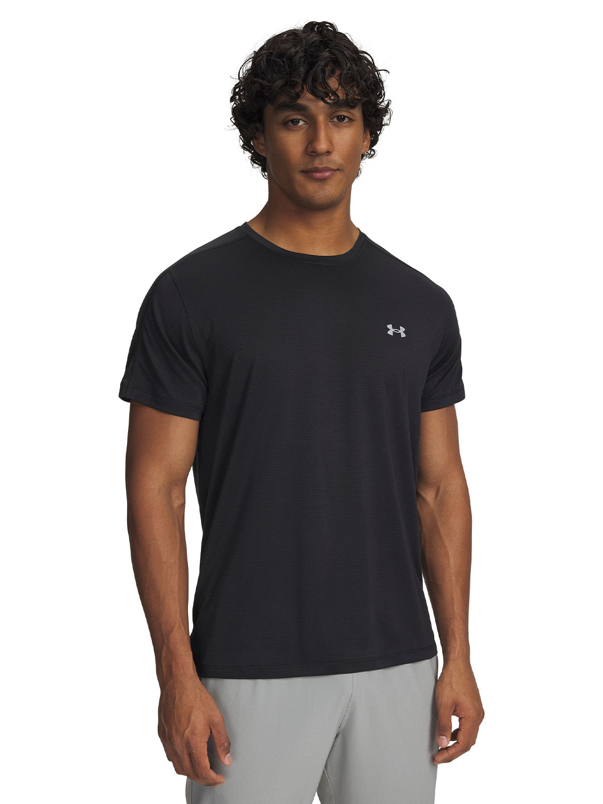 UA Velociti Reflectante SS Polera Manga Corta negro para hombre