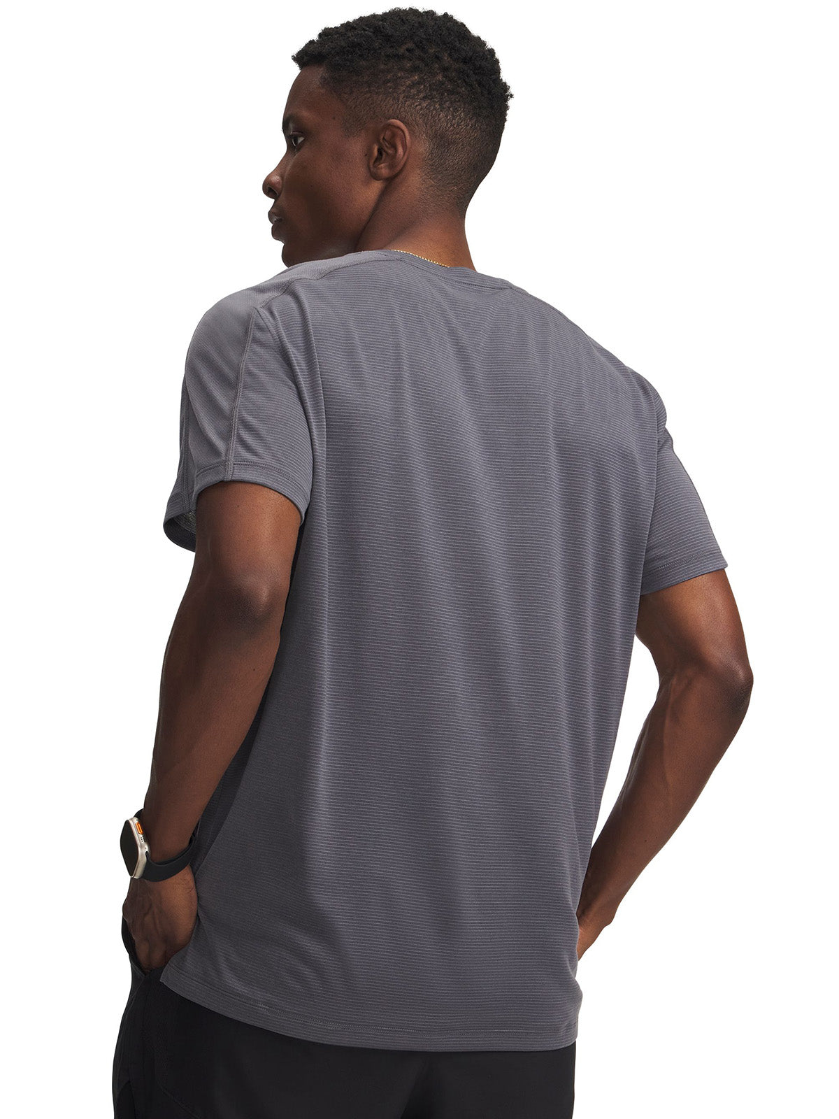 UA Velociti Reflectante SS Polera Manga Corta gris para hombre