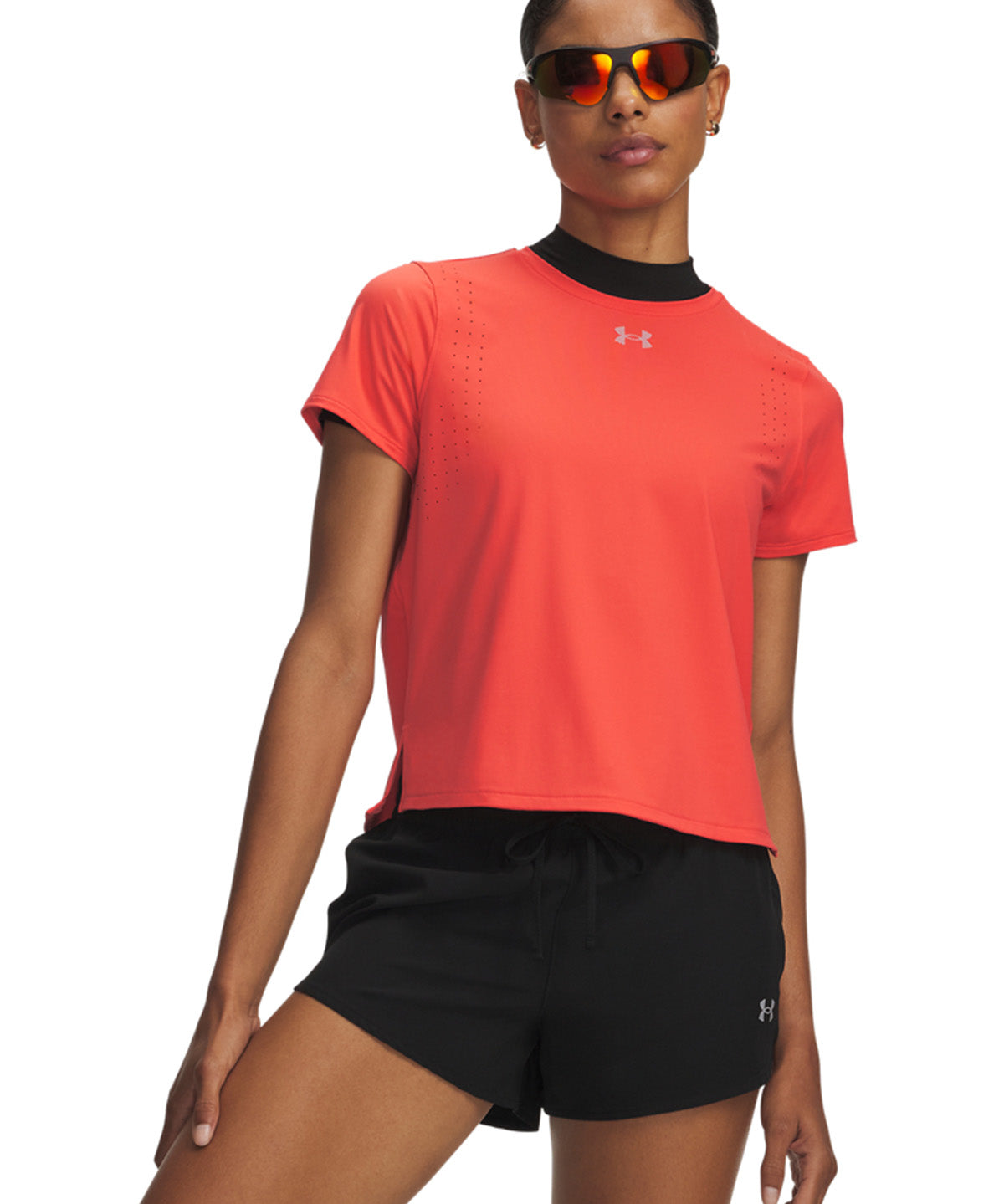 Polera manga corta Velociti Pro Mujer Naranjo