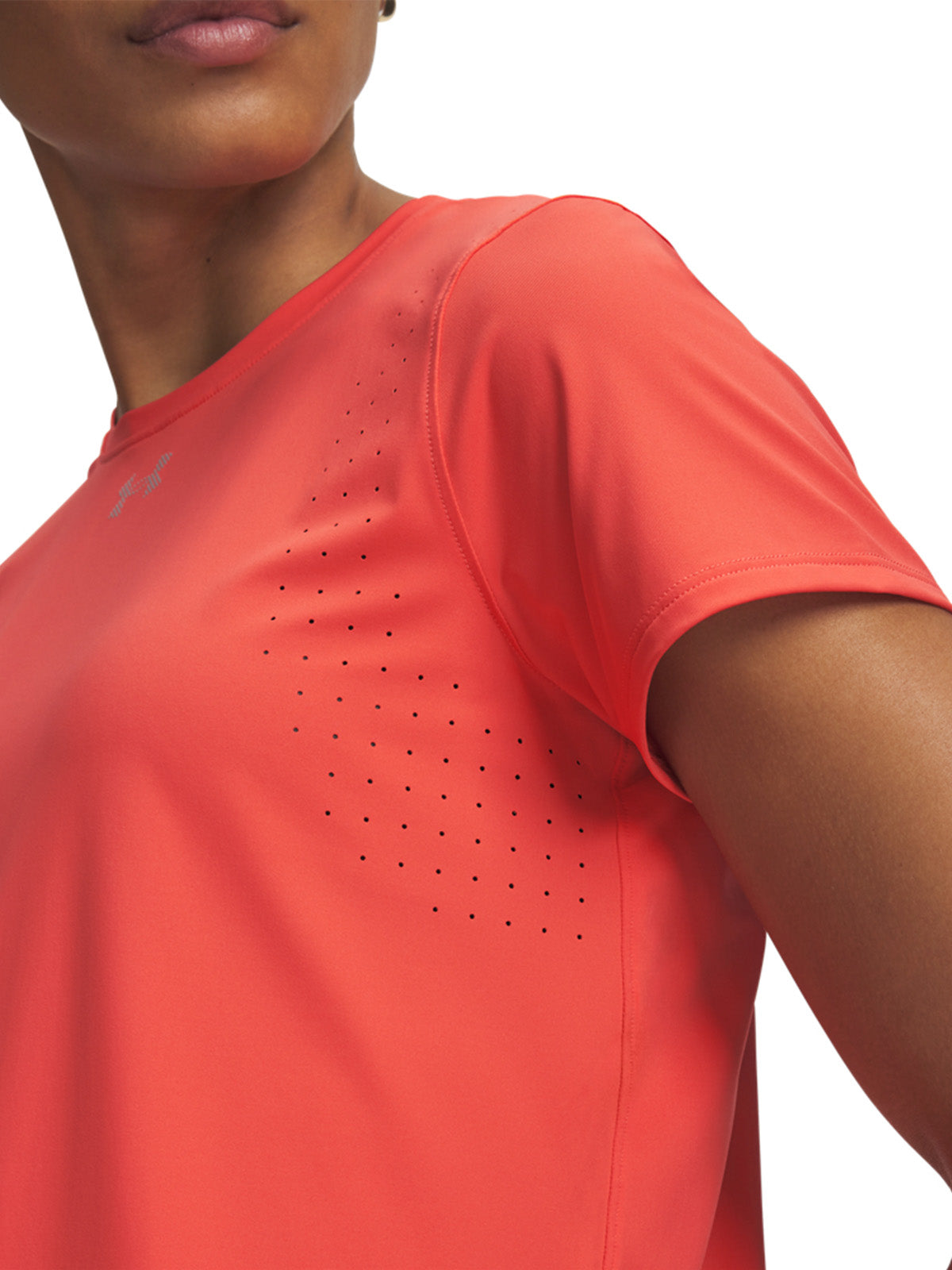 Polera manga corta Velociti Pro Mujer Naranjo