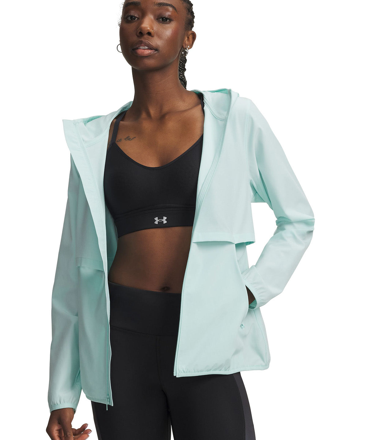 UA Velociti Pro Storm Chaqueta verde para mujer