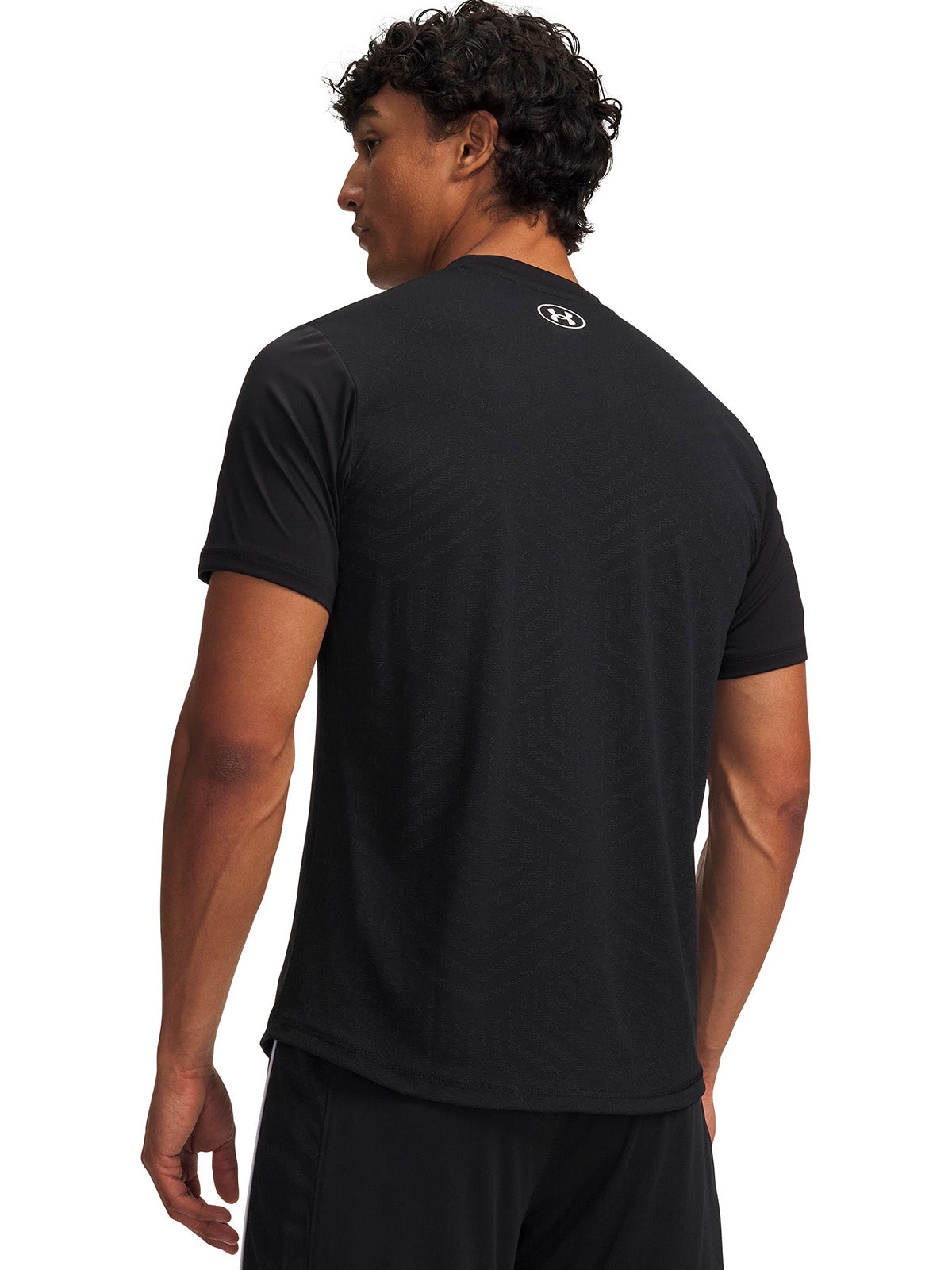 Polera manga corta UA Challenger Pro negro para hombre