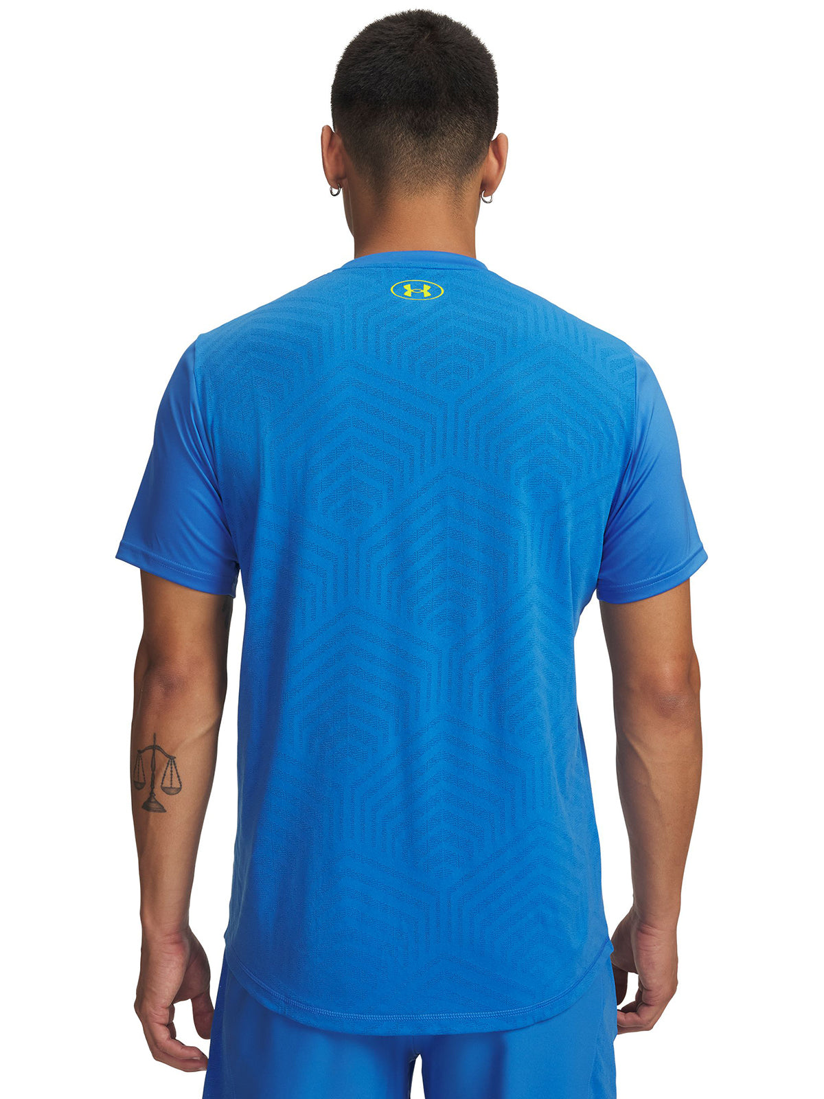 Polera manga corta Football para Hombre Challenger Pro Azul Under Armour