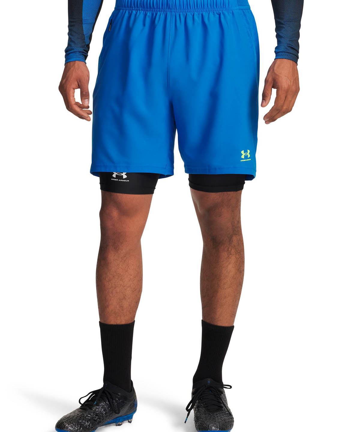 Shorts Football para hombre Challenger Pro azul Under Armour