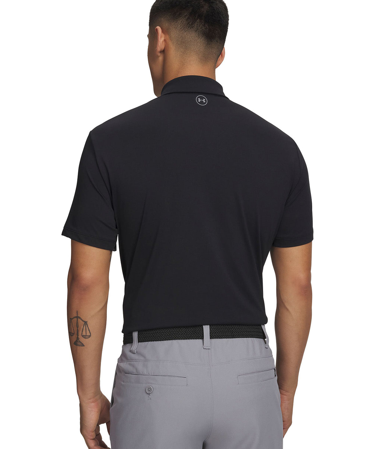 Polera manga corta UA ArmourDry negra para hombre