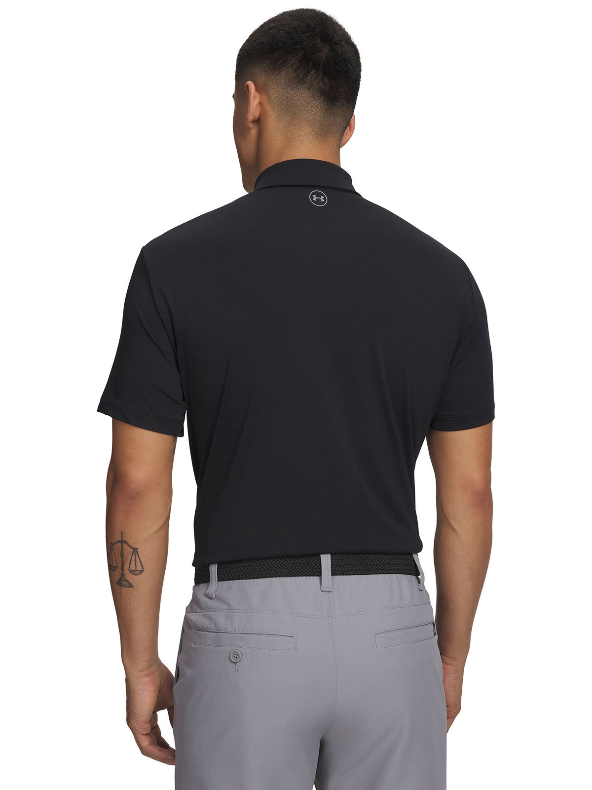 Polera manga corta UA ArmourDry negra para hombre