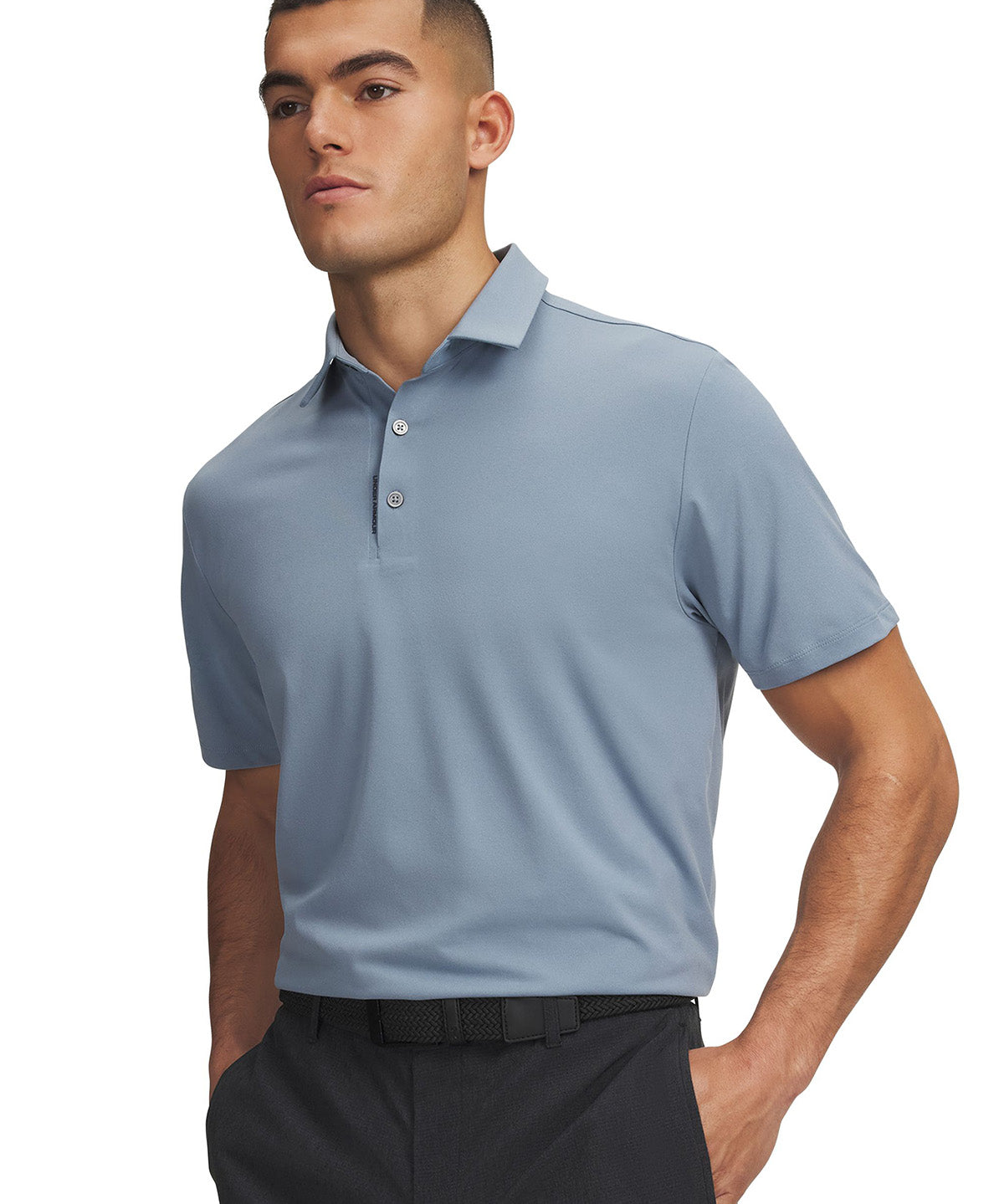 Polera manga corta UA ArmourDry azul para hombre